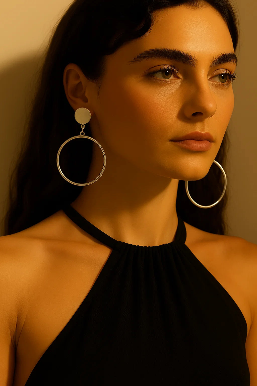 Silver Harmony Hoops