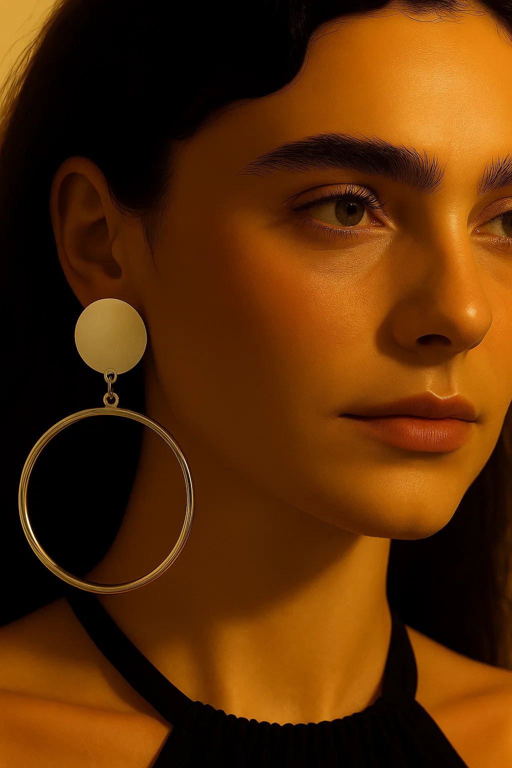 Silver Harmony Hoops