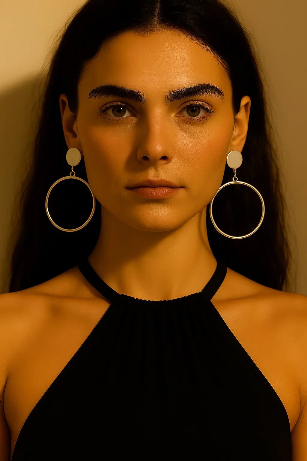 Silver Harmony Hoops