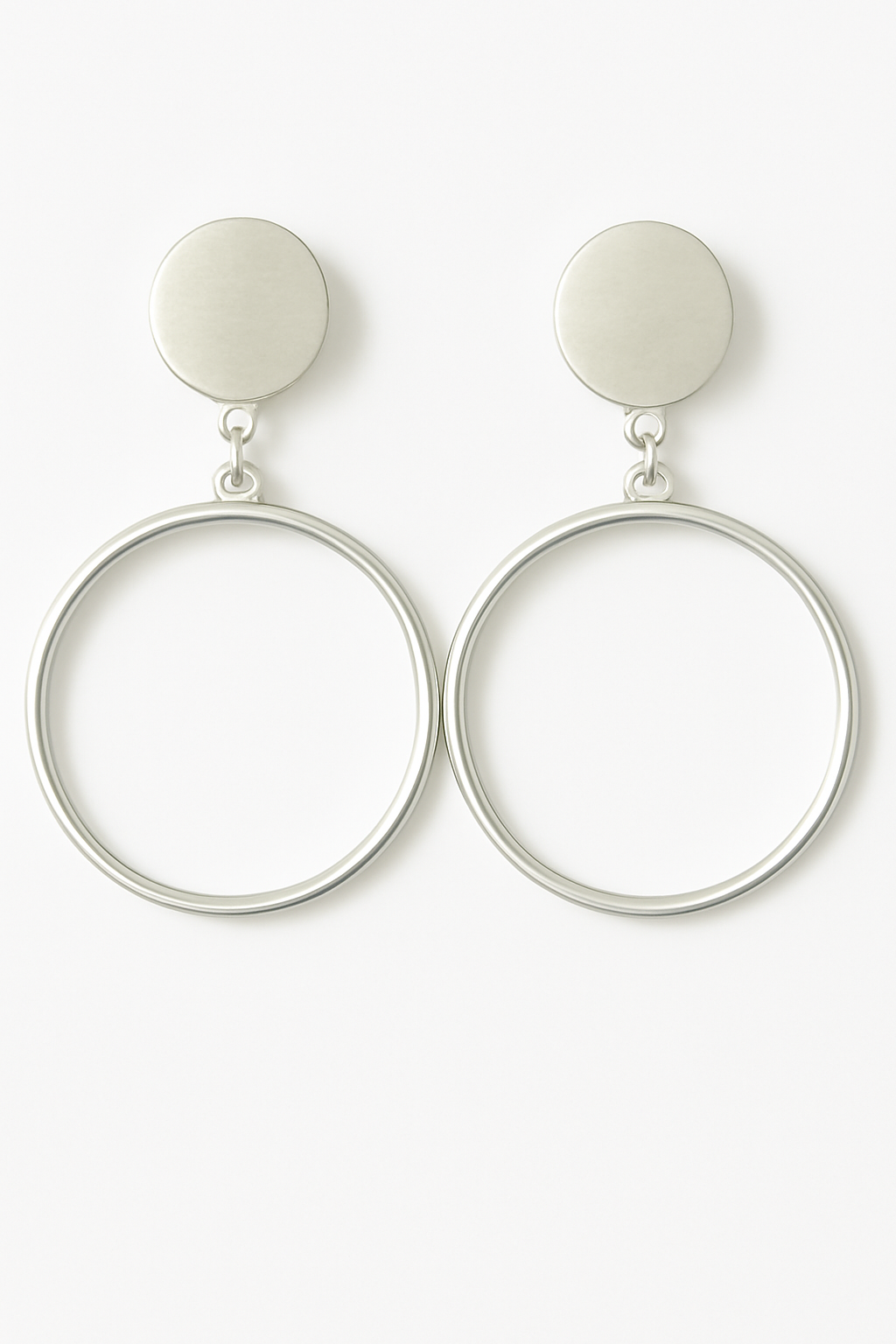 Silver Harmony Hoops